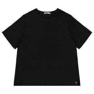 Blusa Plus Size Manga Curta Preto