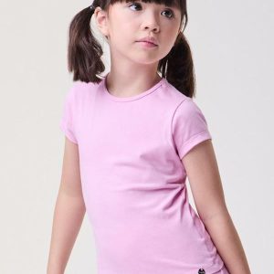 Blusa Rosa Baby Básica Rosa