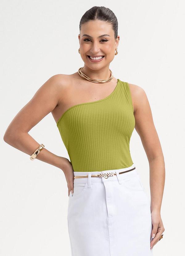 Blusa em Canelado Verde