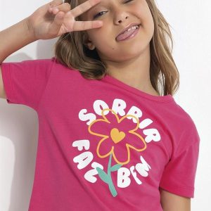 Blusa em Malha Rosa