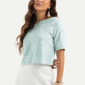Blusa em Viscose Verde Claro
