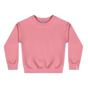 Blusão Básico para Menina Rosa