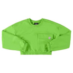 Blusão Cropped Básico Juvenil Verde