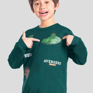 Blusão Infantil Menino Avengers Verde