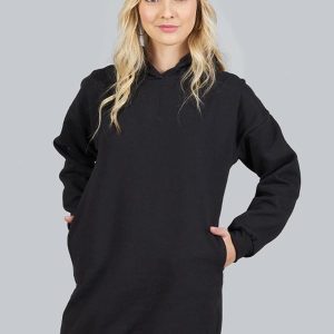 Blusão Teen Feminino Moletom Oversized Preto