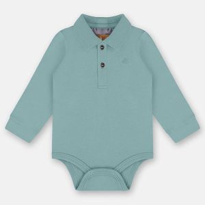 Body Polo para Bebê Menino Azul