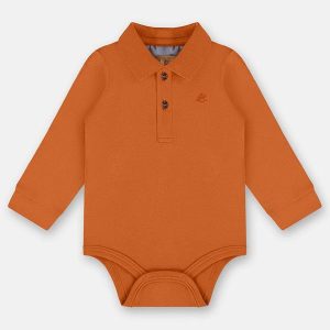 Body Polo para Bebê Menino Laranja