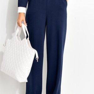 Calça Azul Escuro em Moletom