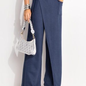 Calça Azul em Moletom