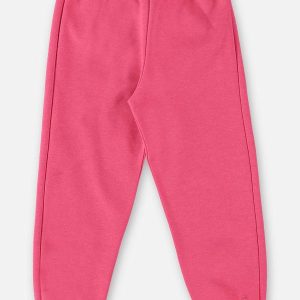 Calça Básica em Moletom Infantil Rosa