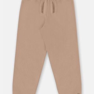 Calça Básica em Moletom Menino Marrom