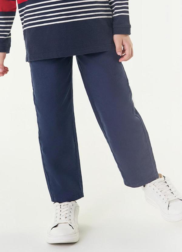 Calça Infantil Masculina em Sarja Azul