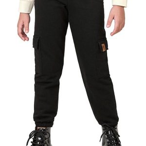 Calça Infantil Menina Cargo Preto
