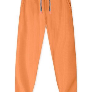 Calça Jogger Moletom Infantil Laranja