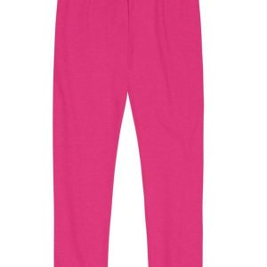 Calça Legging Básica Menina em Cotton Rosa