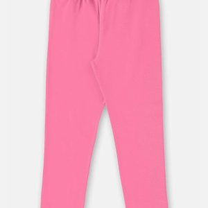 Calça Legging Básica em Cotton Rosa