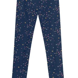 Calça Legging Menina de Corações Azul