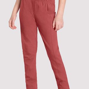 Calça Legging em Molecotton Felpado Rosa