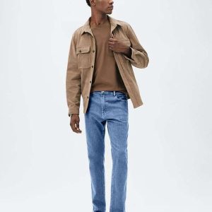 Calca Masculina Slim em Jeans Azul