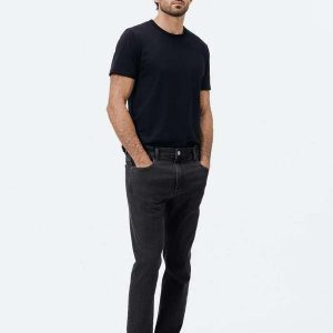 Calca Masculina Slim em Jeans Preto