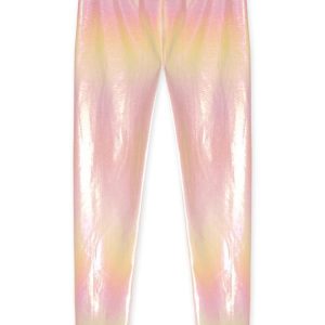 Calça Metalizada Infantil Rosa