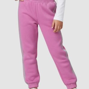 Calça Moletom Lurex Rosa