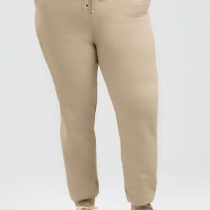 Calça Plus Size em Moletom Marrom