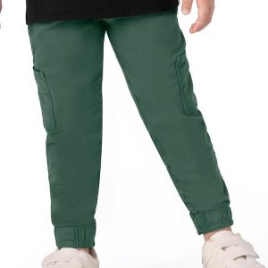 Calça Verde Esmeralda Jogger em Sarja Menino