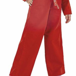 Calça Wide Leg Infantil Feminina Vermelho