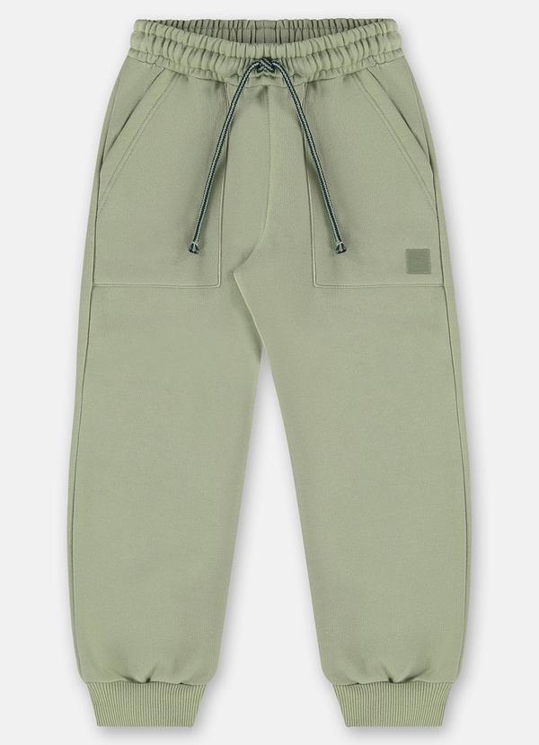 Calça em Moletom para Menino Verde