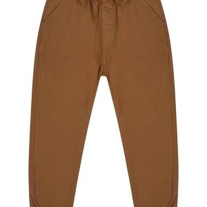 Calça em Sarja para Menino Marrom