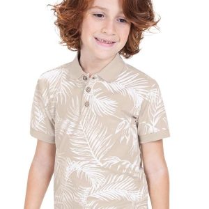 Camila Polo Infantil em Cotton Bege