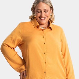 Camisa Manga Longa Marrom