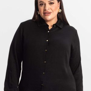 Camisa Manga Longa Preto