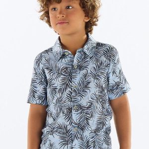 Camisa Menino Viscose Azul