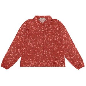 Camisa Plus Size Manga Longa Vermelho