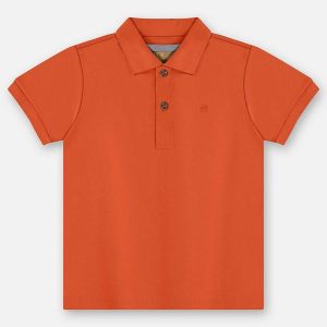 Camisa Polo Infantil Suedine Laranja