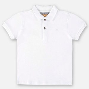 Camisa Polo Infantil para Menino Branco