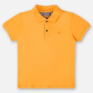 Camisa Polo Infantil para Menino Laranja