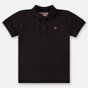Camisa Polo Infantil para Menino Preto