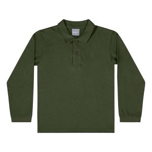 Camisa Polo Manga Longa Verde