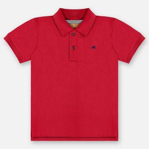 Camisa Polo Piquet Infantil Vermelho