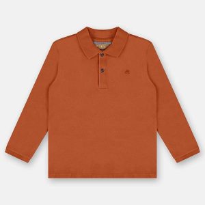 Camisa Polo para Menino Laranja