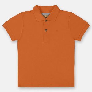 Camisa Polo para Menino Laranja