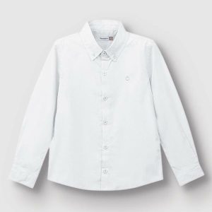 Camisa Tradicional em Tricoline Menino Branco