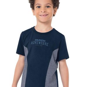 Camiseta Azul Marinho a Fio a Fio Menino