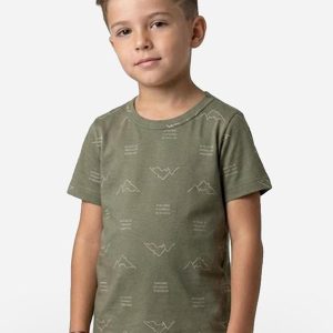 Camiseta Infantil Masculina Animais Verde
