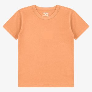 Camiseta Infantil Masculina Básica Laranja