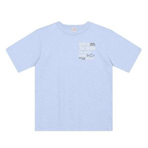 Camiseta Infantil Menino de Tubarão Azul