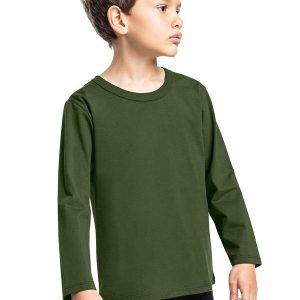 Camiseta Infantil Menino em Algodão Verde